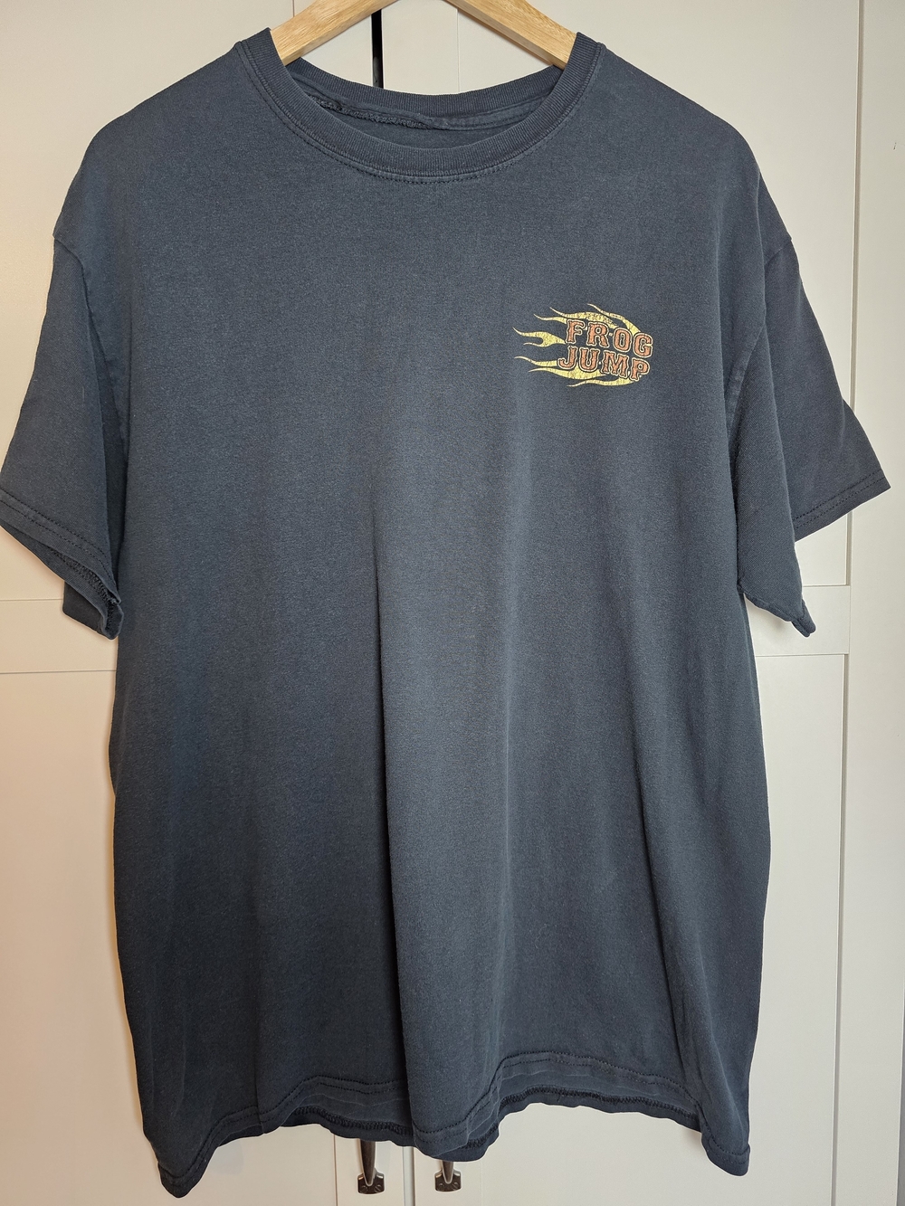 Vintage Murphys Motorcycle Company Frog Jump T-Shirt Faded Black Mens XL